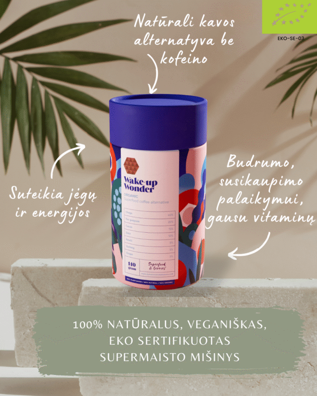 "Wake-up Wonder" organiškas supermaistas - Image 3