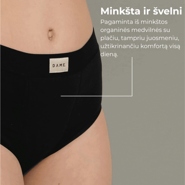 Dame ultra aukšto liemens menstruacinės kelnaitės - Image 7