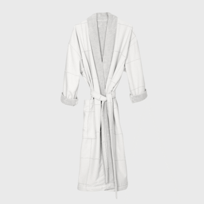 The organic company baltas vonios chalatas