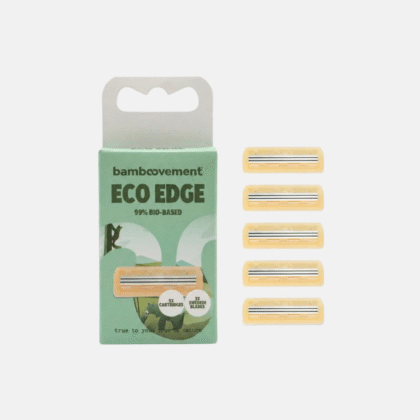 Bamboovement „EcoEdge“ keičiamos galvutės skustuvui (5 vnt. rinkinys)