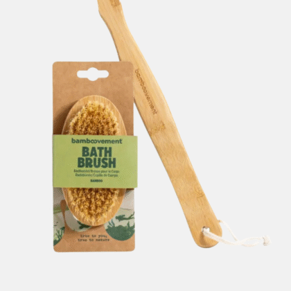 Bamboovement kūno šepetys iš bambuko su nuimama rankena | Body Brush