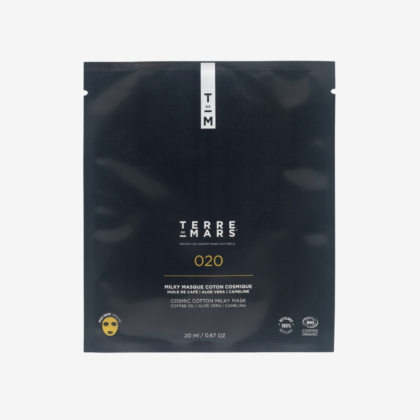 Terre de Mars raminanti lakštinė veido kaukė Milky Cotton, 1 vnt.
